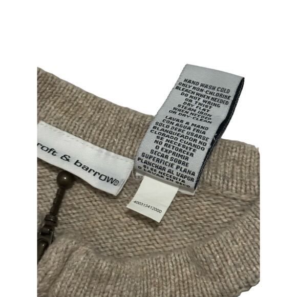 Vintage Wool Angora Rabbit Zip Up Patchwork Christmas Holiday Sweater Jacket XL - Picture 9 of 12